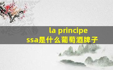 la principessa是什么葡萄酒牌子